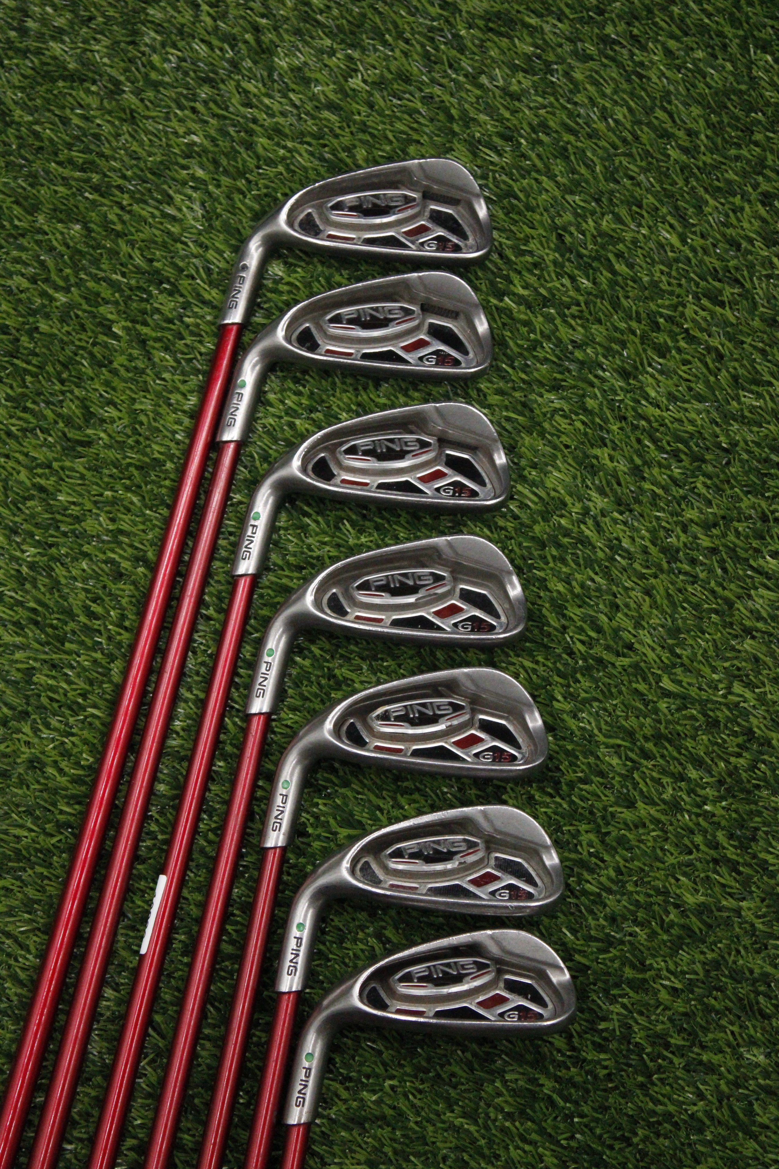 Lefty Ping G15 Iron Set 5-PW UW R Flex -1.0"