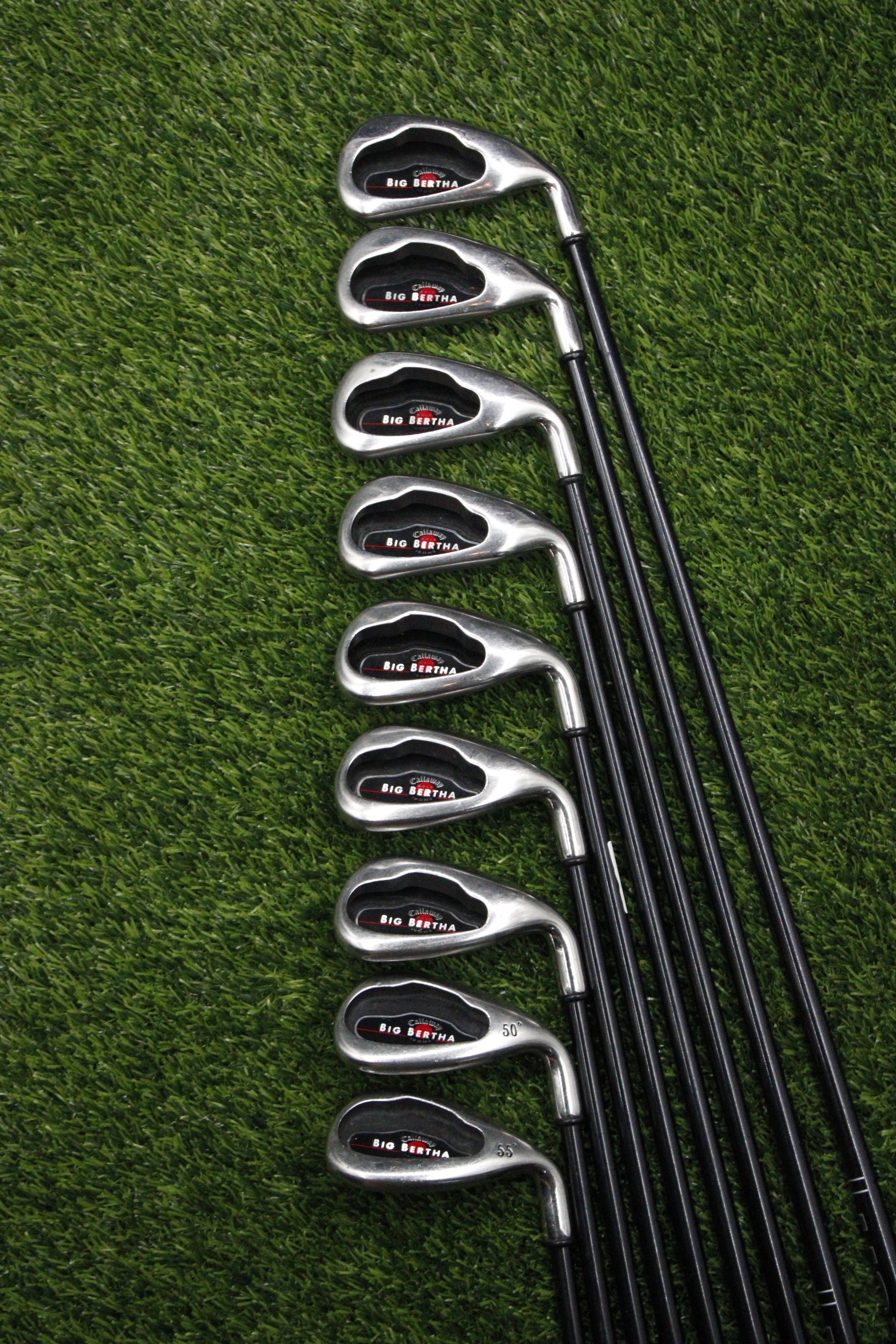 Callaway 2006 Big Bertha Iron Set 4-PW GW SW S Flex Std Length