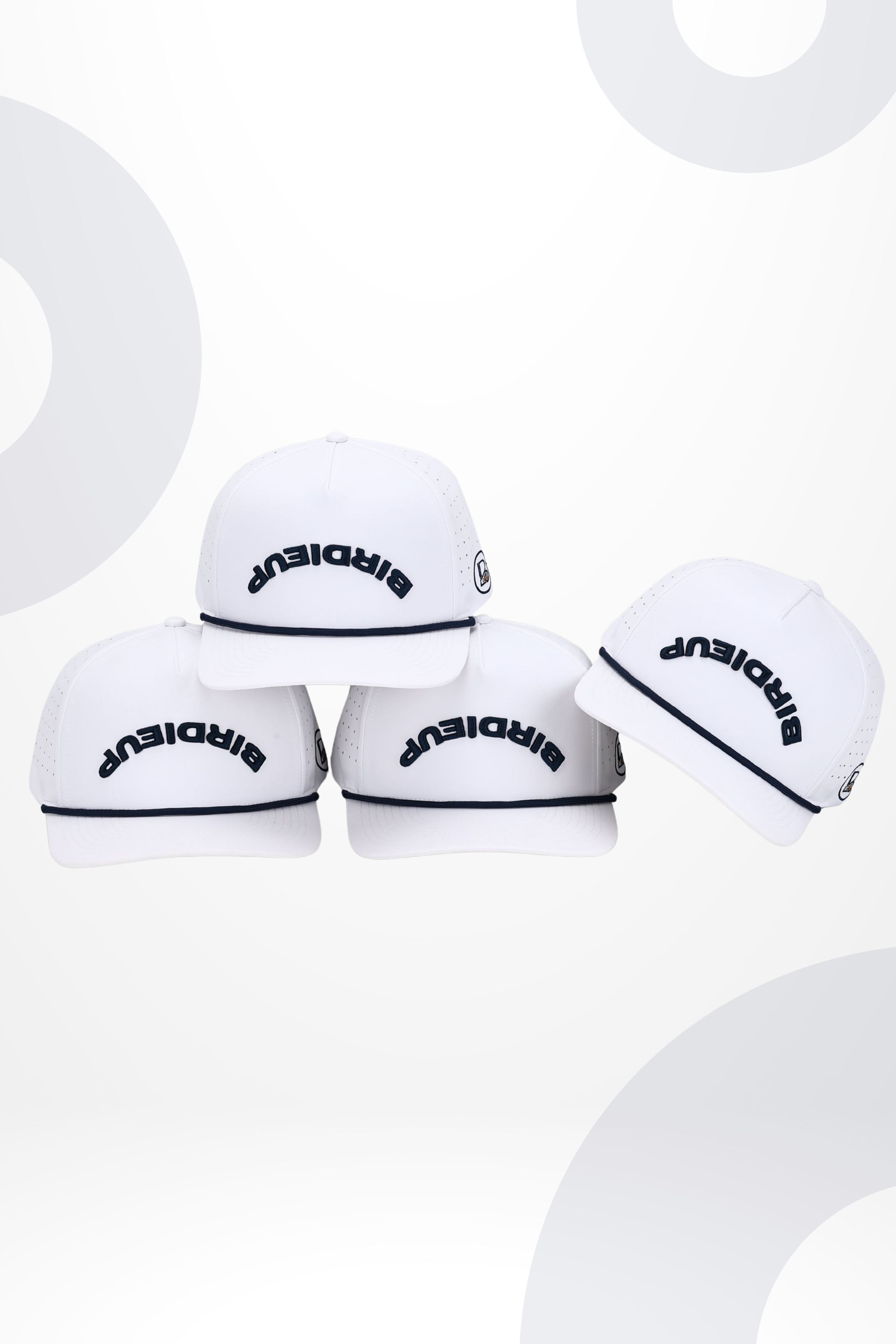 BIRDIEUP Rope SnapBack - White